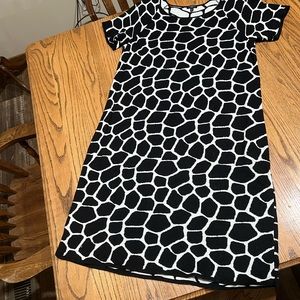 Talbots size 1X giraffe print sweater dress